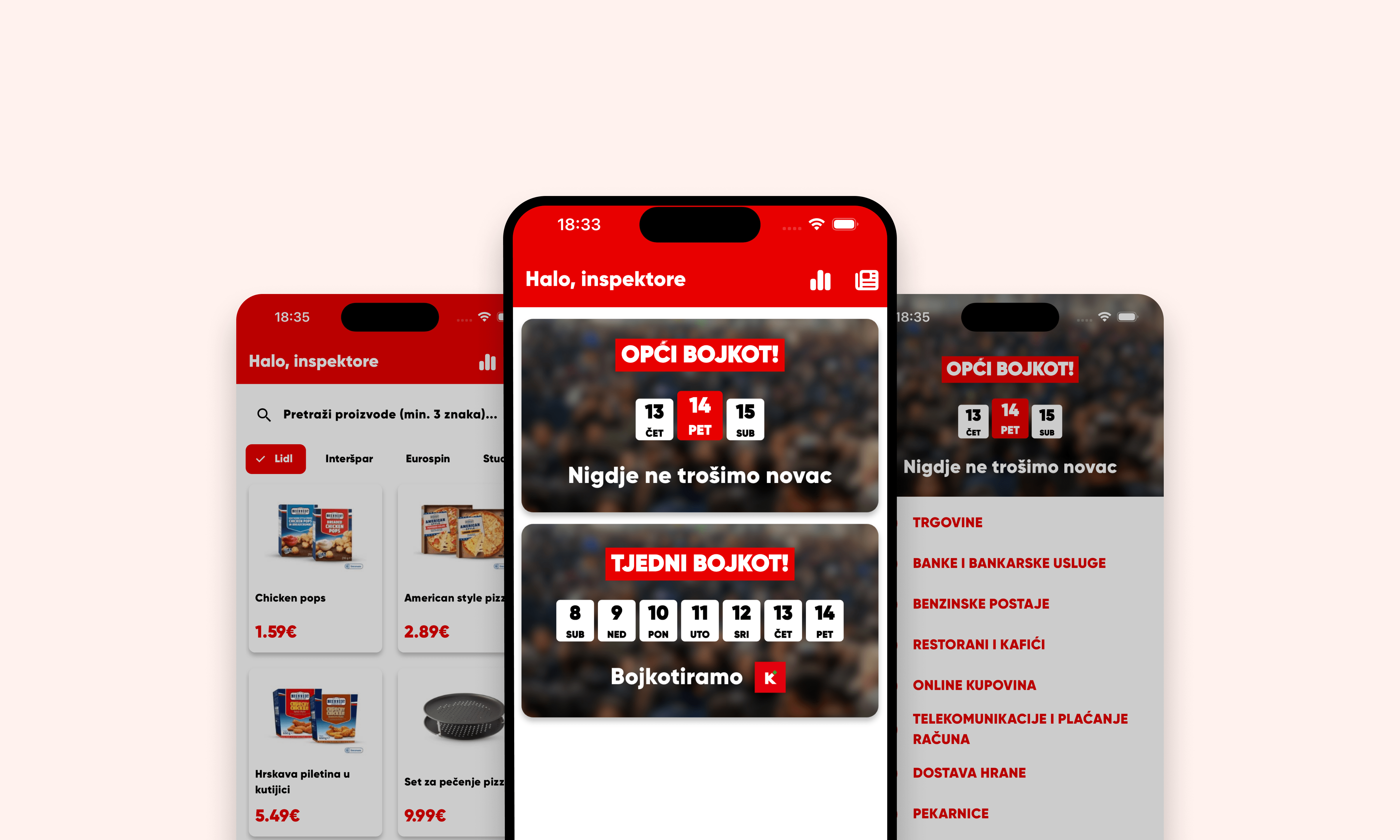 Mockup aplikacije